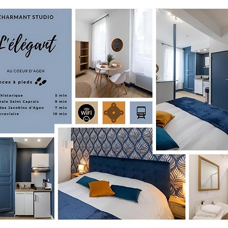 L'Elegant, Charmant Studio Hyper Centre Gare 800M 阿让 外观 照片